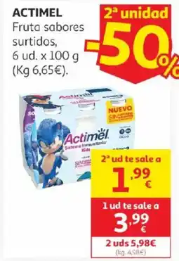 Alcampo ACTIMEL Fruta sabores surtidos oferta