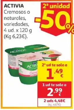 Alcampo ACTIVIA Cremosos o naturales oferta