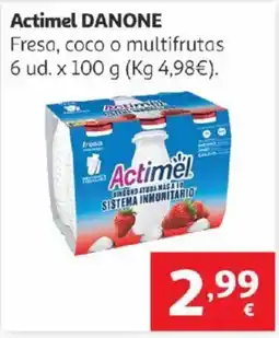 Alcampo DANONE Actimel Fresa, coco o multifrutas oferta