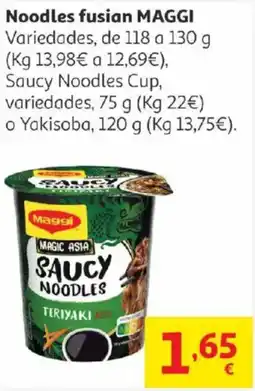 Alcampo MAGGI Noodles fusian oferta
