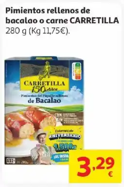 Alcampo CARRETILLA Pimientos rellenos de bacalao o carne oferta