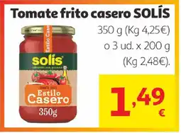Alcampo SOLÍS Tomate frito casero oferta