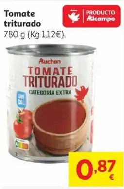 Alcampo AUCHAN Tomate triturado oferta