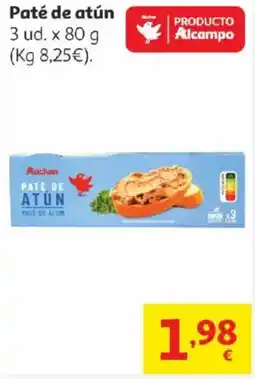 Alcampo Paté de atún oferta