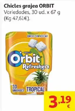 Alcampo ORBIT Chicles grajea oferta