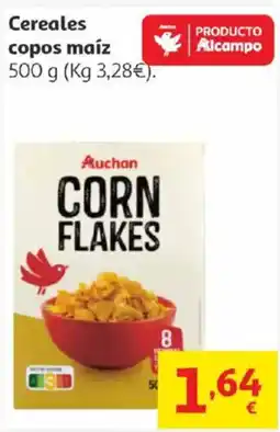 Alcampo AUCHAN Cereales copos maíz oferta