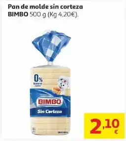 Alcampo BIMBO Pan de molde sin corteza oferta