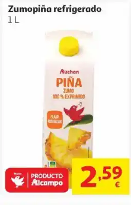 Alcampo AUCHAN Zumopiña refrigerado oferta