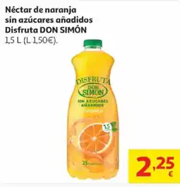 Alcampo DON SIMÓN Néctar de naranja sin azúcares añadidos Disfruta oferta