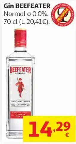 Alcampo BEEFEATER Gin Normal o 0,0% oferta