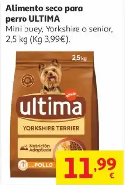 Alcampo ULTIMA Alimento seco para perro oferta