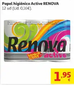 Alcampo RENOVA Papel higiénico Active oferta