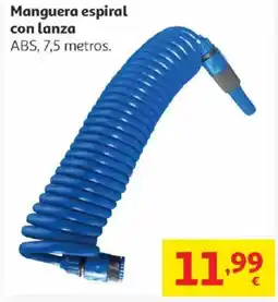Alcampo Manguera espiral con lanza oferta