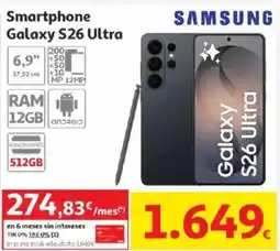 Alcampo SAMSUNG Smartphone Galaxy S26 Ultra oferta