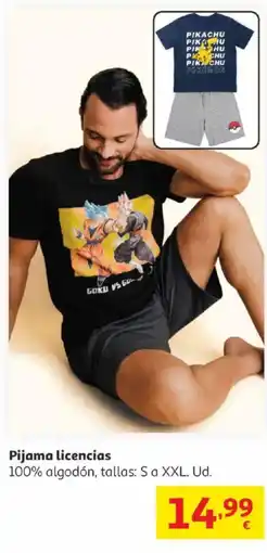 Alcampo Pijama licencias oferta