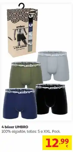 Alcampo UMBRO 4 bóxer oferta