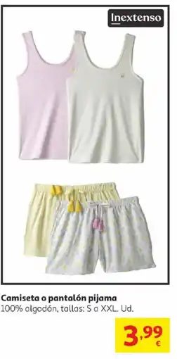 Alcampo Camiseta o pantalón pijama oferta