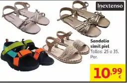 Alcampo INEXTENSO Sandalia símil piel oferta