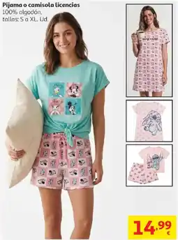 Alcampo Pijama o camisola licencias oferta