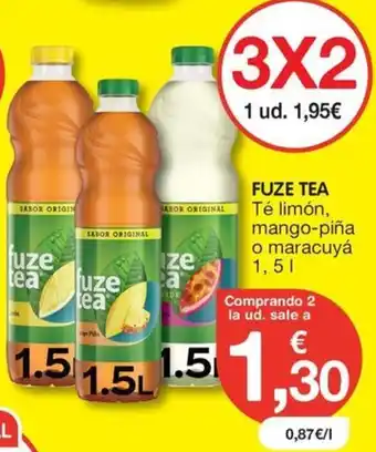 CashDiplo FUZE TEA Té limón, mango-piña o maracuyá oferta