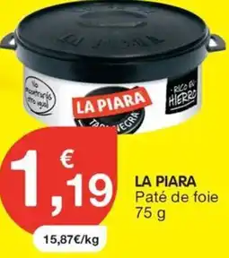 CashDiplo LA PIARA Paté de foie oferta