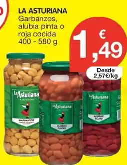 CashDiplo LA ASTURIANA Garbanzos, alubia pinta o roja cocida oferta