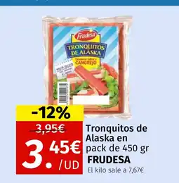 Maskom Supermercados FRUDESA Tronquitos de Alaska en pack oferta