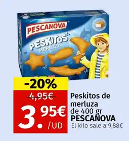Maskom Supermercados PESCANOVA Peskitos de merluza oferta