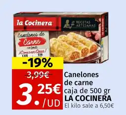 Maskom Supermercados LA COCINERA Canelones de carne oferta
