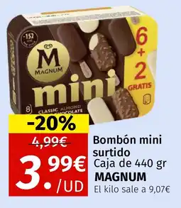 Maskom Supermercados MAGNYUM Bombón mini surtido oferta