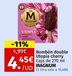 Maskom Supermercados MAGNUM Bombón double Utopia cherry oferta