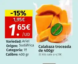 Maskom Supermercados Calabaza troceada oferta
