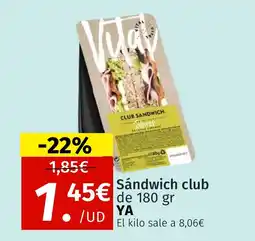 Maskom Supermercados YA Sándwich club oferta