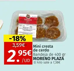 Maskom Supermercados MORENO PLAZA Mini cresta de cerdo oferta