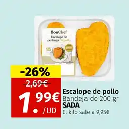 Maskom Supermercados SADA Escalope de pechuga de pollo oferta