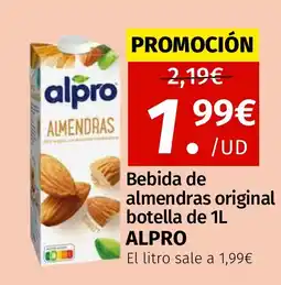 Maskom Supermercados ALPRO Bebida de almendras original botella oferta