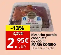 Maskom Supermercados MARIA CONEJO Bizcocho pueblo chocolate oferta