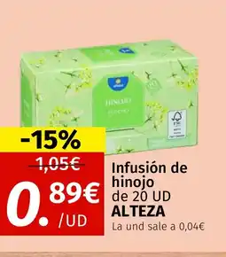 Maskom Supermercados ALTEZA Infusión de hinojo oferta