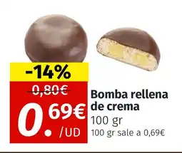 Maskom Supermercados Bomba rellena de crema oferta