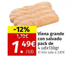 Maskom Supermercados Viena grande con salvado oferta
