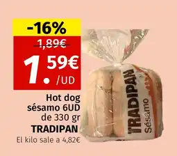 Maskom Supermercados TRADIPAN Hot dog sésamo oferta