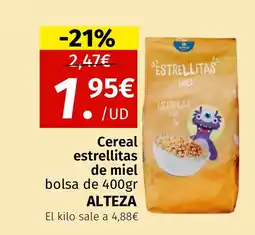 Maskom Supermercados ALTEZA Cereal estrellitas de miel oferta