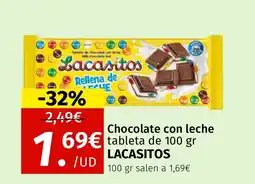 Maskom Supermercados LACASITOS Chocolate con leche oferta