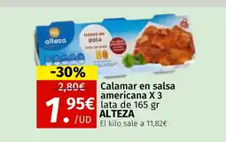 Maskom Supermercados ALTEZA Calamar en salsa americana X3 oferta