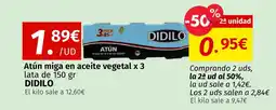 Maskom Supermercados DIDILO Atún miga en aceite vegetal x 3 oferta