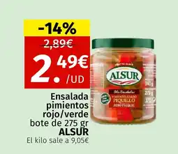 Maskom Supermercados ALSUR Ensalada pimientos rojo/verde oferta