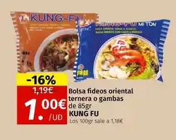 Maskom Supermercados KUNG FU Bolsa fideos oriental ternera o gambas oferta