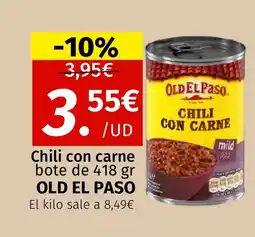 Maskom Supermercados OLD EL PASO Chili con carne oferta