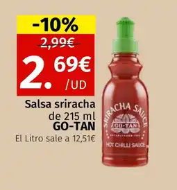 Maskom Supermercados GO-TAN Salsa sriracha oferta