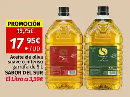 Maskom Supermercados SABOR DEL SUR Aceite de oliva suave o intenso garrafa oferta